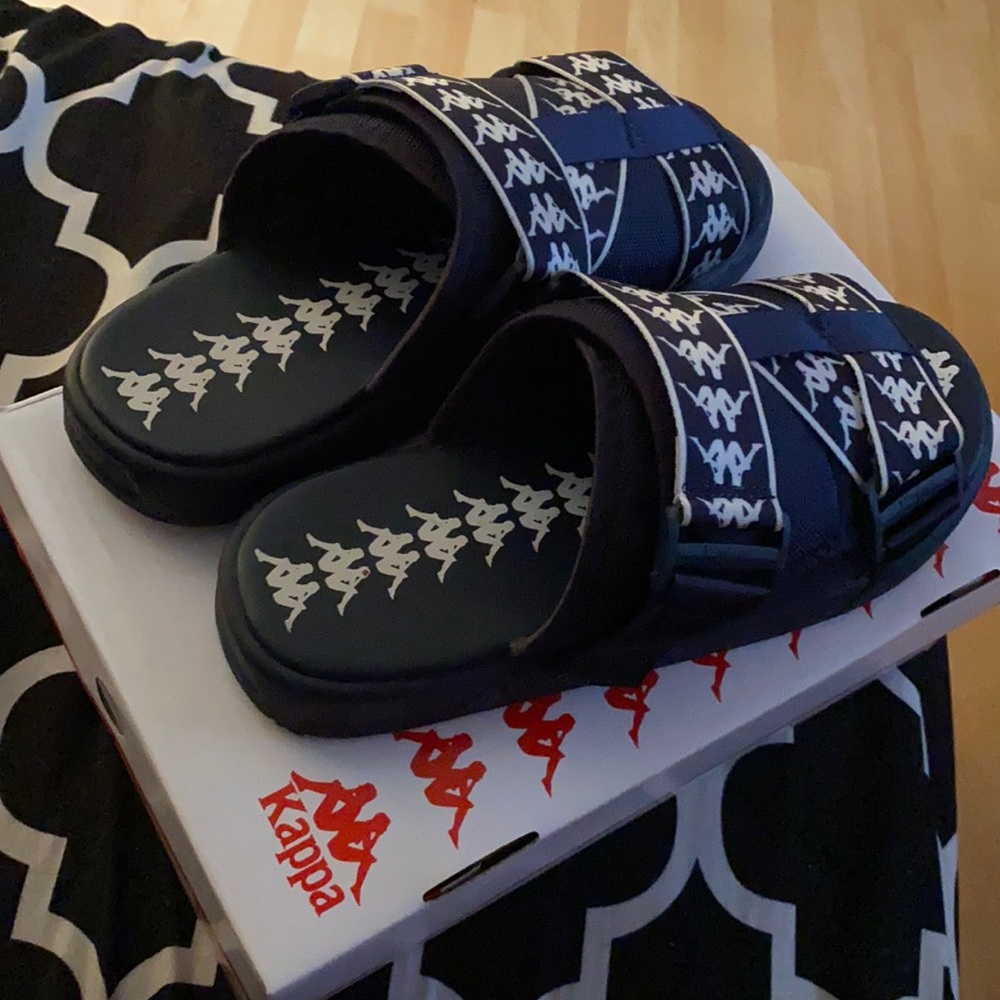 Kappa slides , dark blue , 9 in men